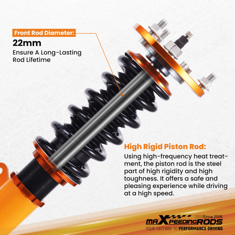 24 ways adjustable damper Coilover kit compatible for Jeep Compass MK compatible for Patriot 2007-2010