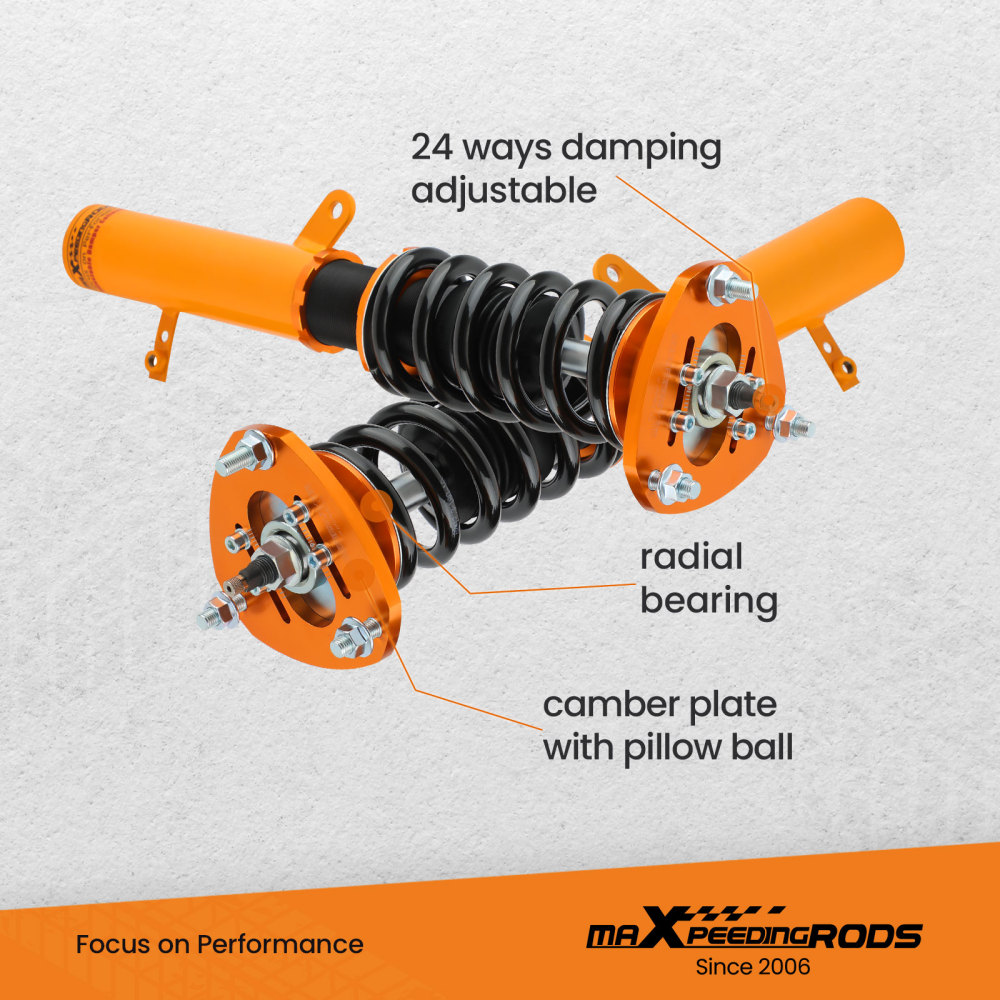 2007 - 2012 compatible for Dodge Caliber compatible for SRT-4 Adjustable Damper Suspension Kit Coilovers Lowering Kit