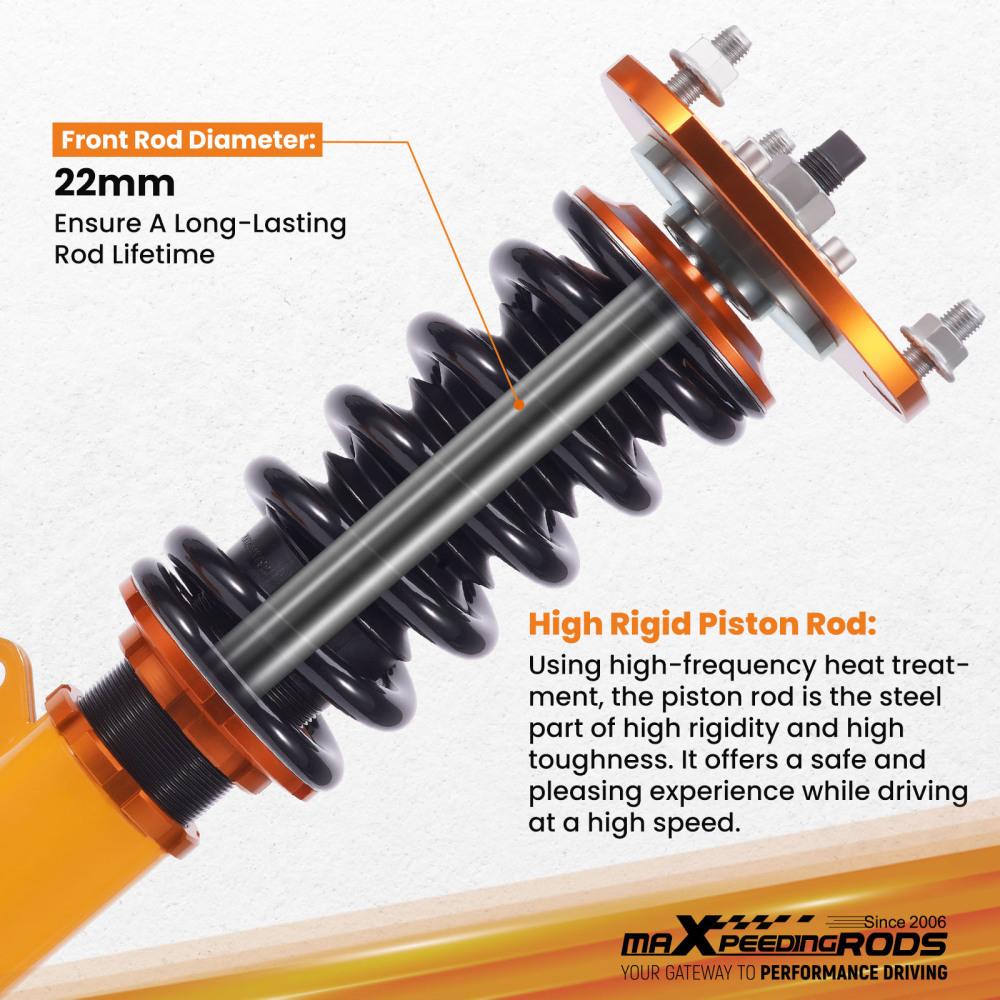 Coilovers Suspension Struts compatible for Dodge Caliber 2007-2012 Patriot (MK) Compatible for FWD Compass