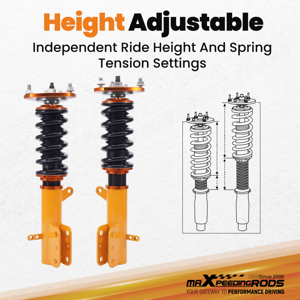 Coilovers Suspension Struts compatible for Dodge Caliber 2007-2012 Patriot (MK) Compatible for FWD Compass