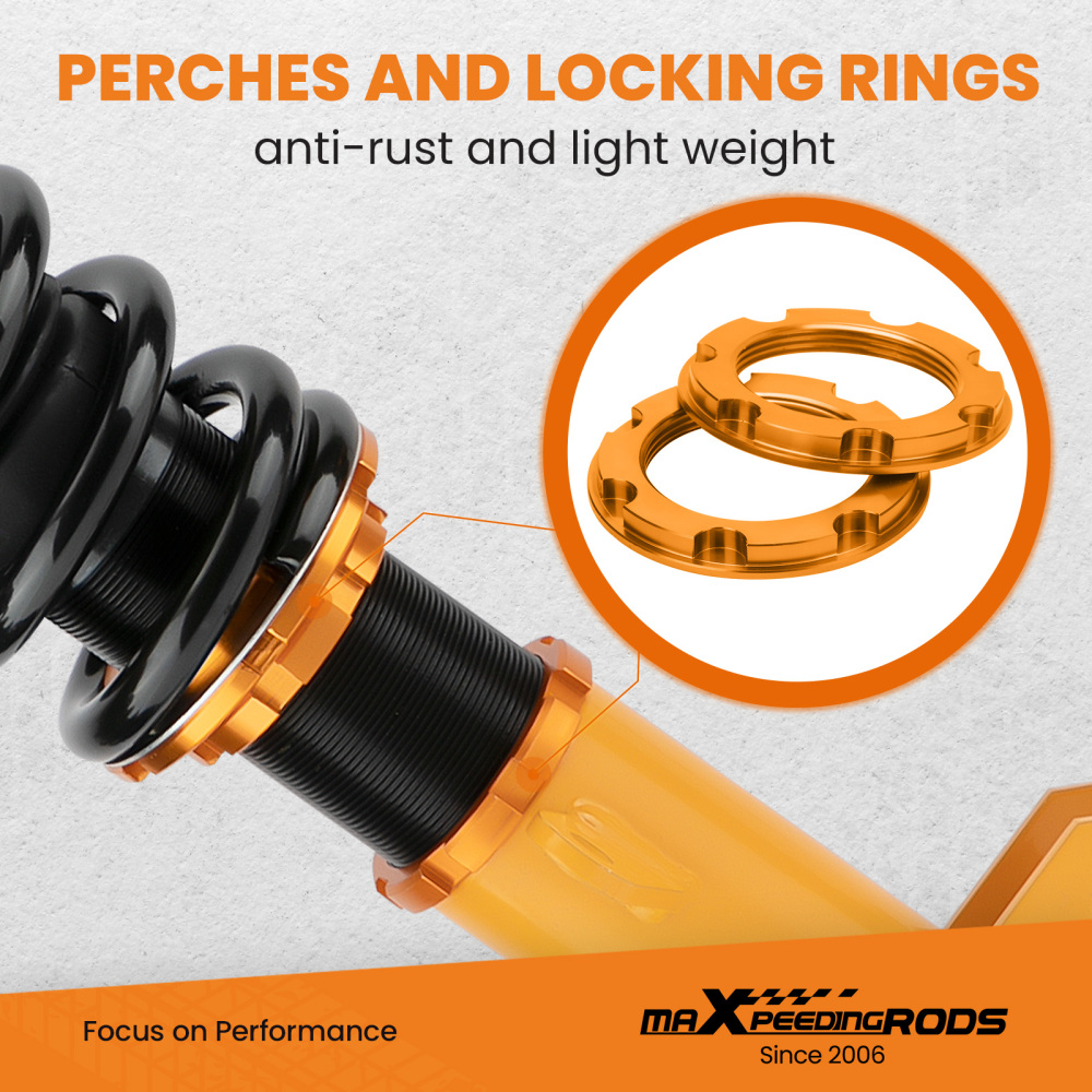 2007 - 2010 compatible for Jeep Patriot (MK) Compatible for FWD Adjustable Height Shocks Strut Coilover Kits Lowering Kit