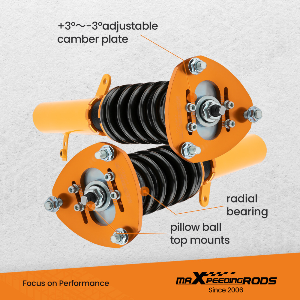 2007 - 2012 compatible for Dodge Caliber 2008 2009 compatible for SRT-4 Adjustable Height Suspension Kit Coilovers Lowering Kit