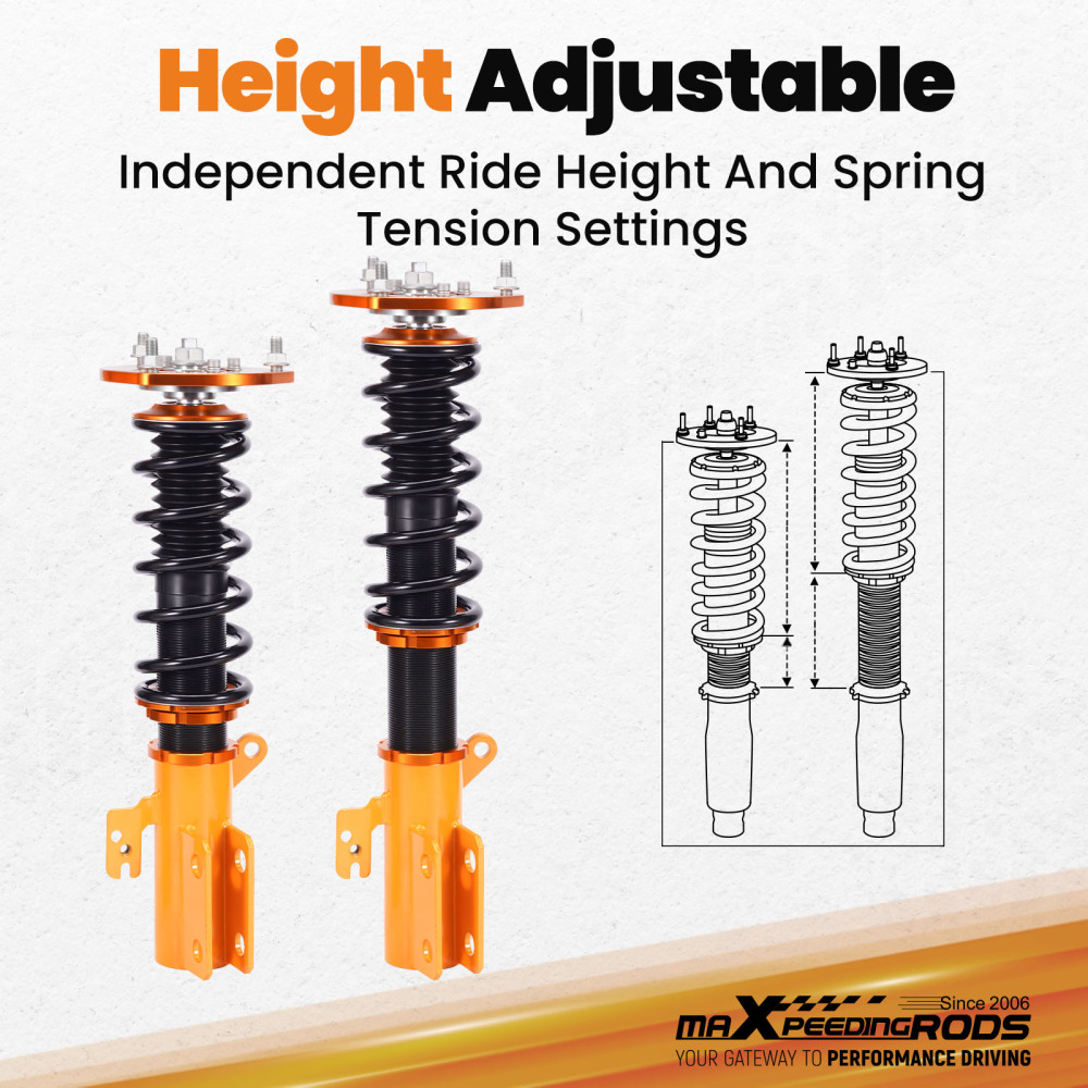 Suspension Amortisseur Kits compatible pour Toyota Camry AVALON 07-11 Ad. Height Coilovers