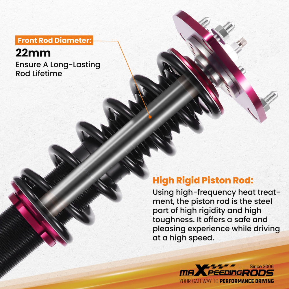 Racing Coilovers compatible for LEXUS ES350 2007 - 2009 Adj Damper Shock Coil Springs Set Lowering Kit