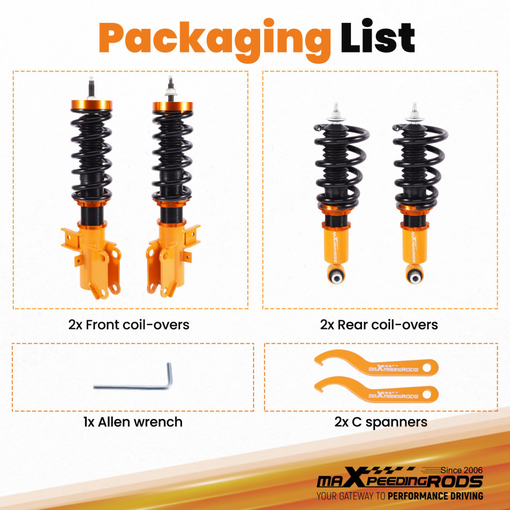 Coilovers/Suspensión roscada compatible para Chevrolet Camaro 2010-2015 Amortiguador