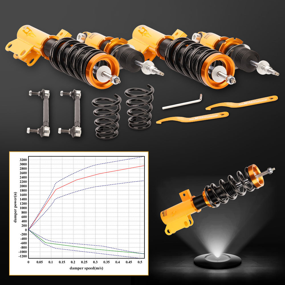 Complete Coilovers compatible for Chevrolet Camaro 2010-2015 Adj. Damper Shock Absorbers