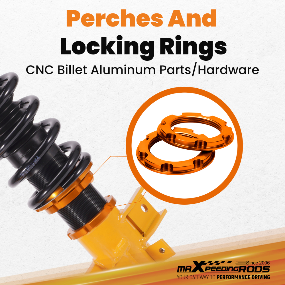 Coilover Kits compatible for Chevrolet Camaro 2010-15 Adj. Height Coil Springs Struts