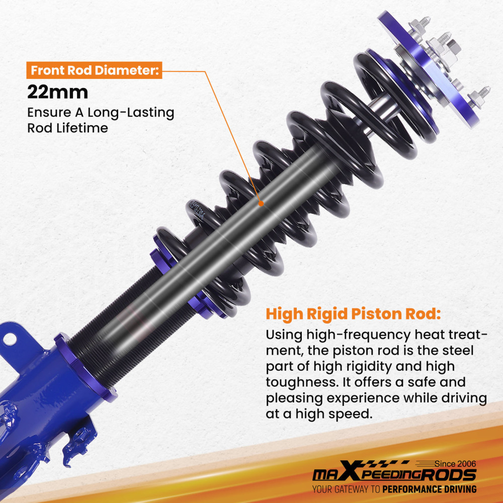 MaXpeedingrods Lowering Coilovers Shocks Springs compatible for Toyota CamryES300 92-01
