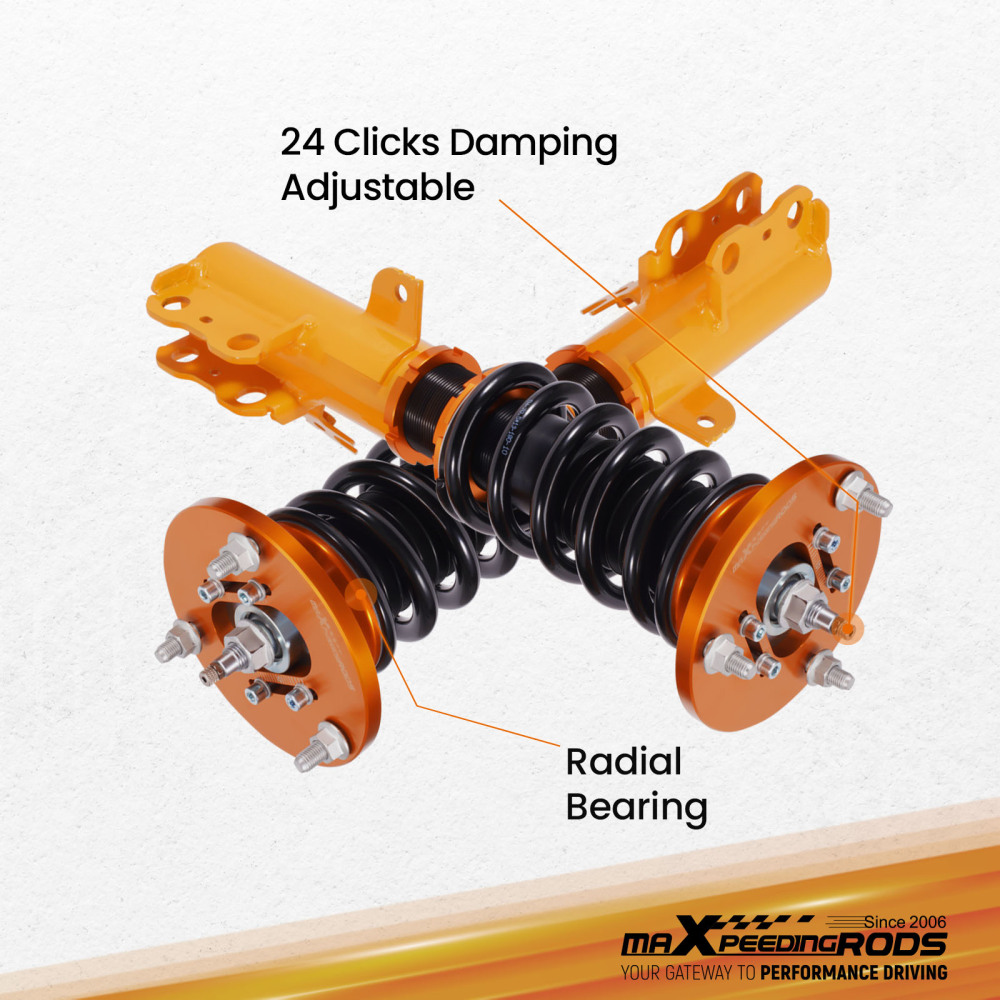 Coilover compatible for Toyota Camry 92-01 Coilovers Suspension 24 ways adjustable damper