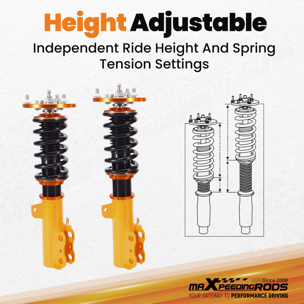 Coilover compatible for Toyota Camry 92-01 Coilovers Suspension 24 ways adjustable damper