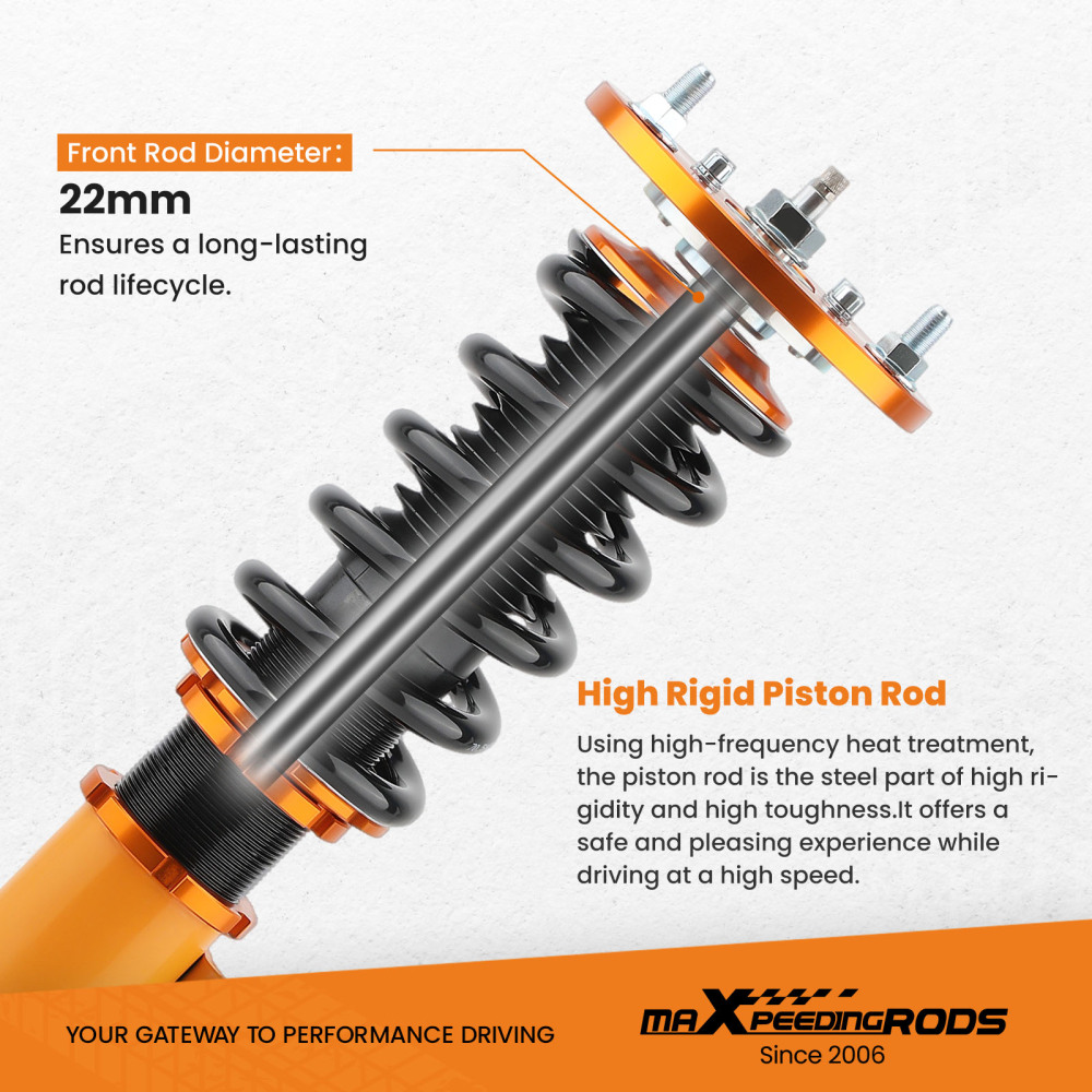Maxpeedingrods Coilover Height Adjustable Set compatible for Toyota Camry Lexus Es300 92-01