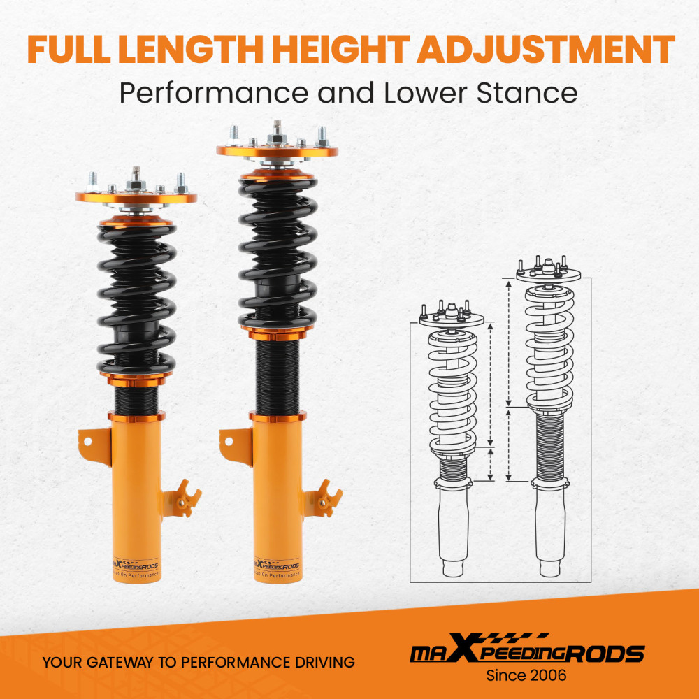 Maxpeedingrods Coilover Height Adjustable Set compatible for Toyota Camry Lexus Es300 92-01