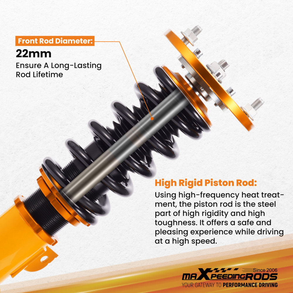 Compatible for Toyota Camry 1992-2001 XV20 2.2L 3.0L Adjustable Height Coilover Suspensions Lowering Kit