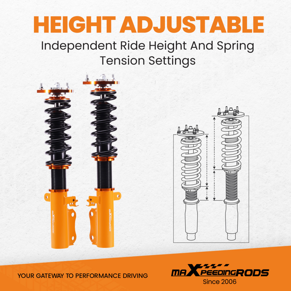Compatible for Toyota Camry 1992-2001 Solara Avalon 1995-2003 Coilover Spring Shock StrutsLowering Kit