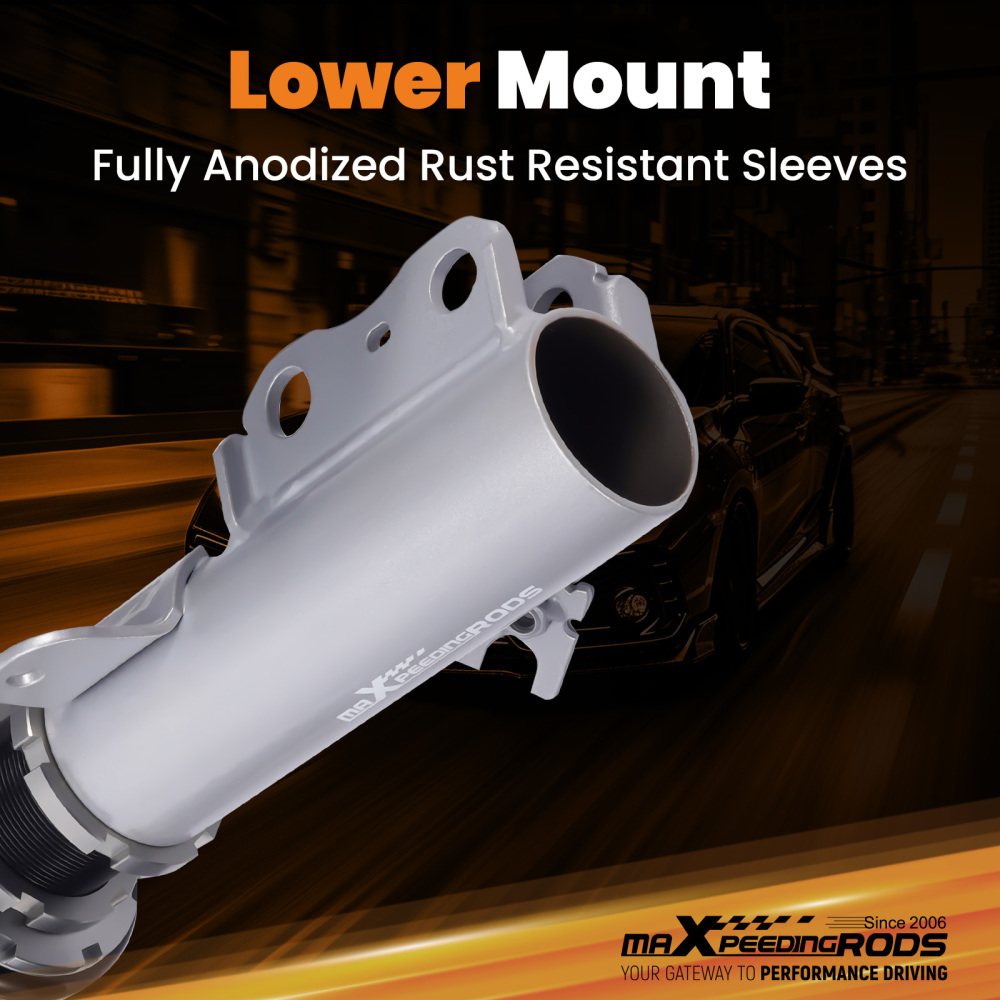 1992 - 2003 compatible for Lexus Compatible for Toyota Camry Coil Over Spring Adjustable Height Shock Absorbers Struts Grey 