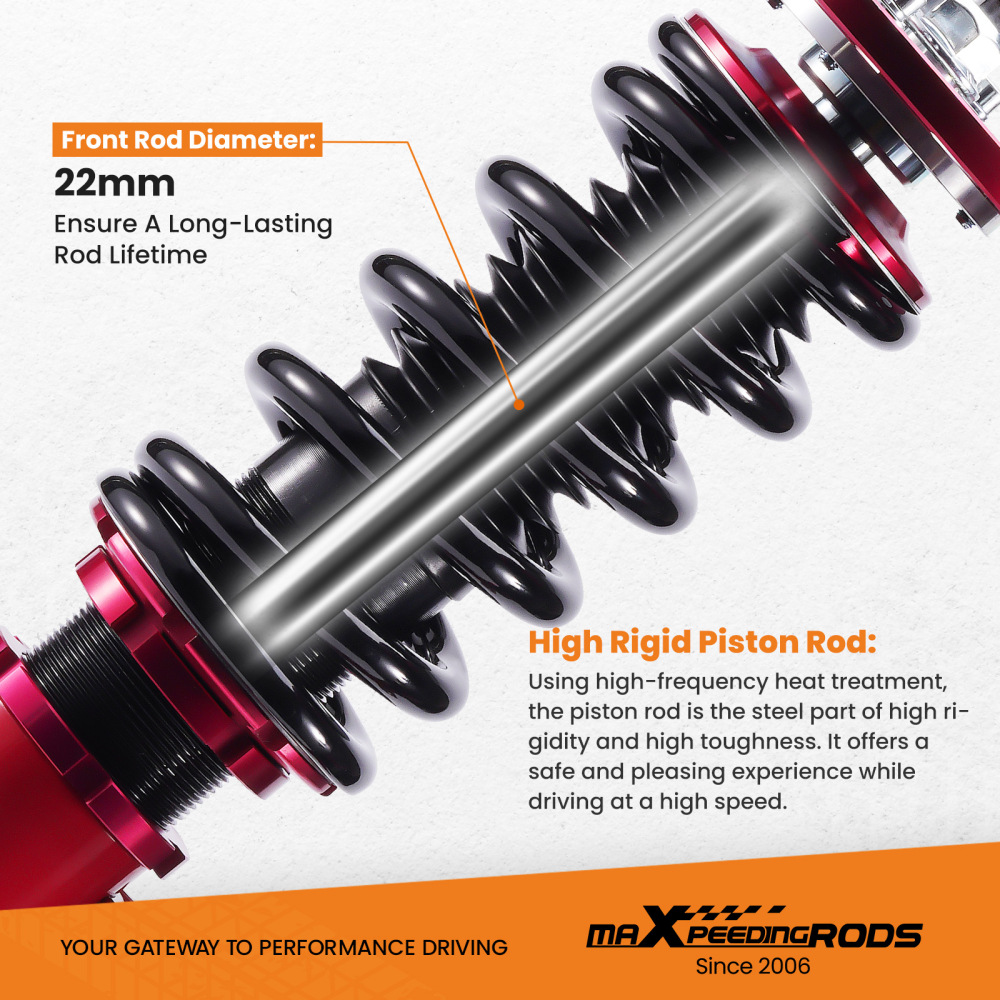 Compatible for Toyota Camry XV20 95-02 24 Steps Adjustable Damper Coilover Coilovers Struts Lowering Kit