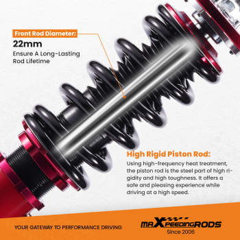 Compatible for Toyota Camry compatible for Lexus ES300 92-01 Racing Series Adjustable Height Suspension Coilovers Lowering Kit