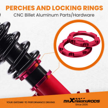 Compatible for Toyota Camry compatible for Lexus ES300 92-01 Racing Series Adjustable Height Suspension Coilovers Lowering Kit