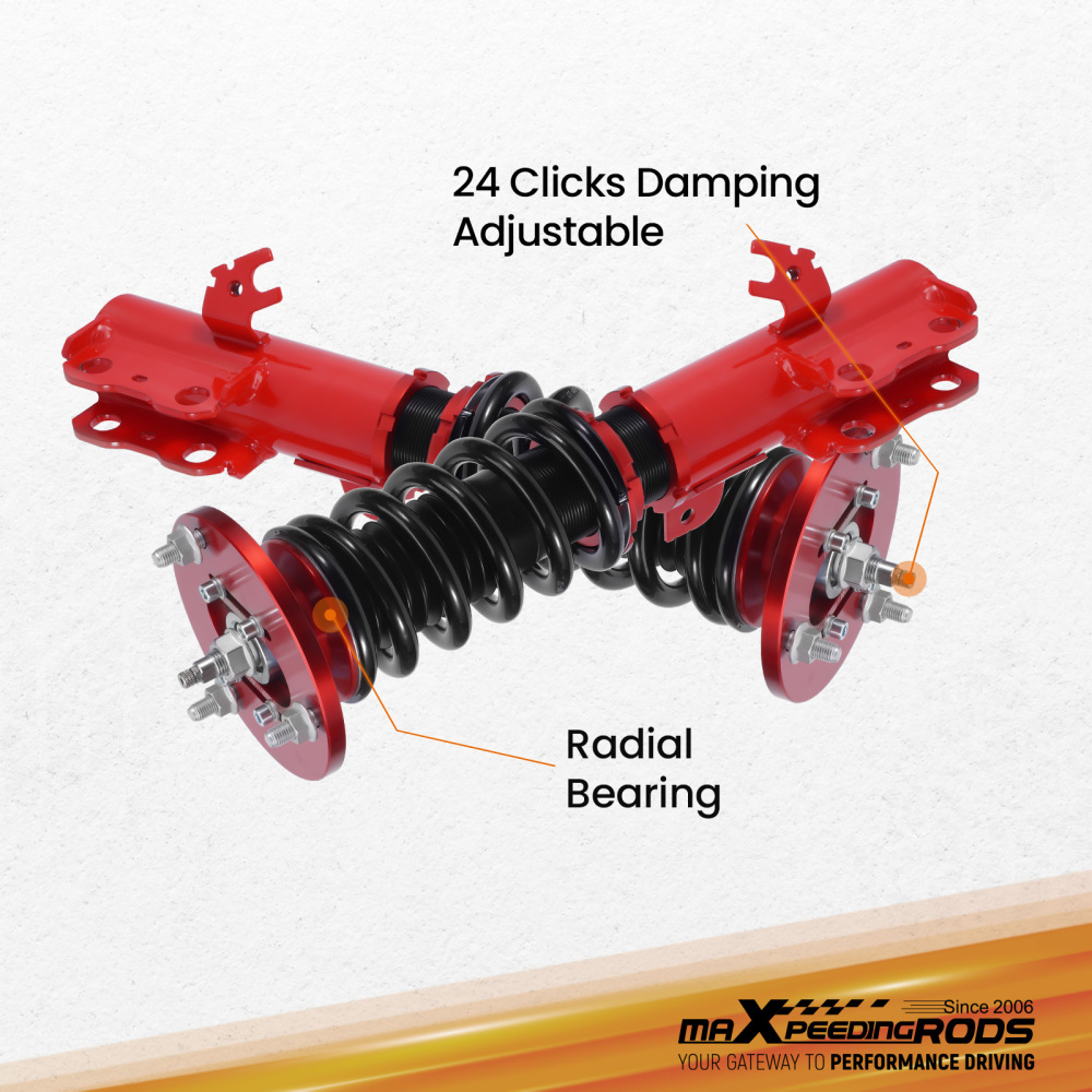 MaXpeedingrods 24 Click Damper Coilovers Suspension compatible for Toyota Camry 1992-2001