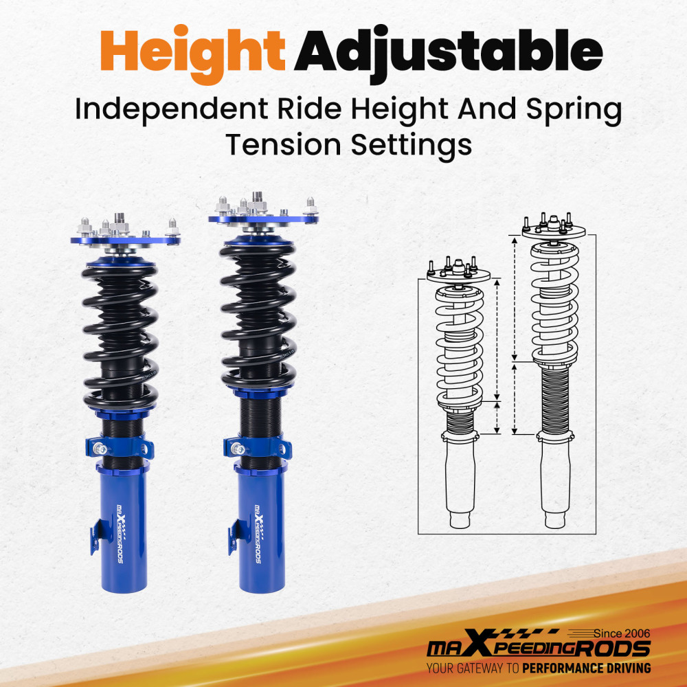 Coilovers Kits compatible for Toyota Celica 2000-2006 Height Adj. Coil Spring Shock Struts