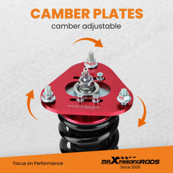 Compatible for Toyota Celica 00-06 Suspension Shock 24 Ways Damper adjustable Coilovers Lowering Kit