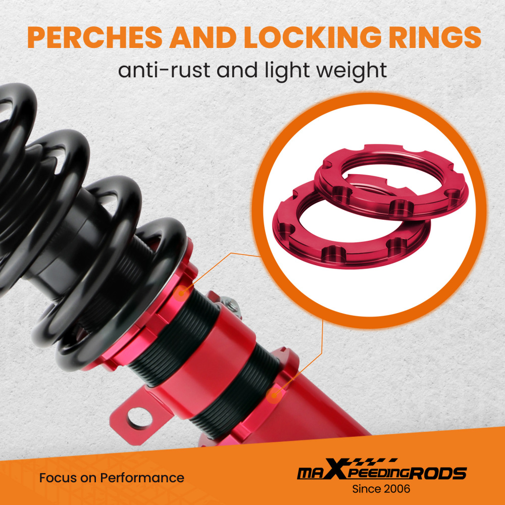 24 Ways Coilovers Shock Struts compatible for Toyota Celica 2000-06 Adj. Damper Absorbers Lowering Kit