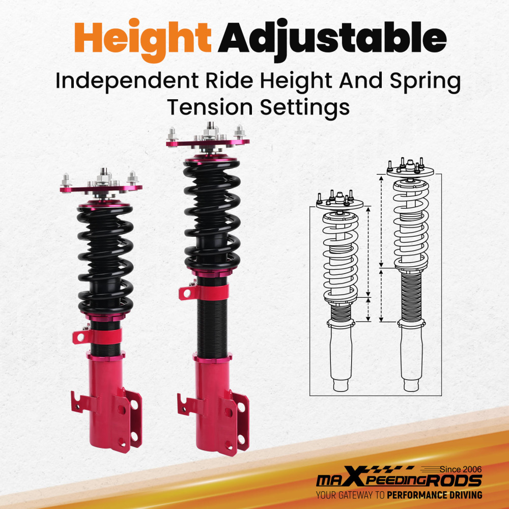 Complete Coilover Kits compatible for Toyota Celica 2000-2006 Coil Shock Strut Adj. Height lowering kit