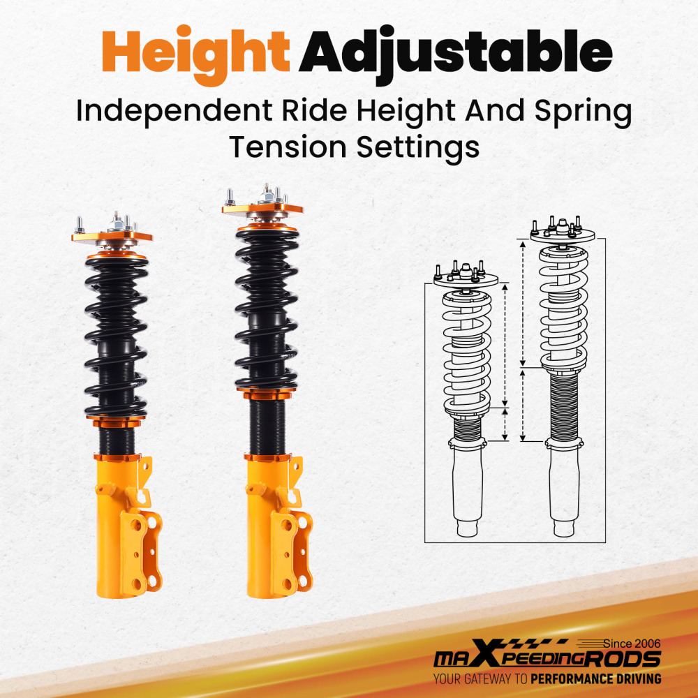 Compatible for Toyota Celica compatible for FWD 1990-1993 24 Steps Adj Damper Shock Tuning Coilovers KitsLowering Kit