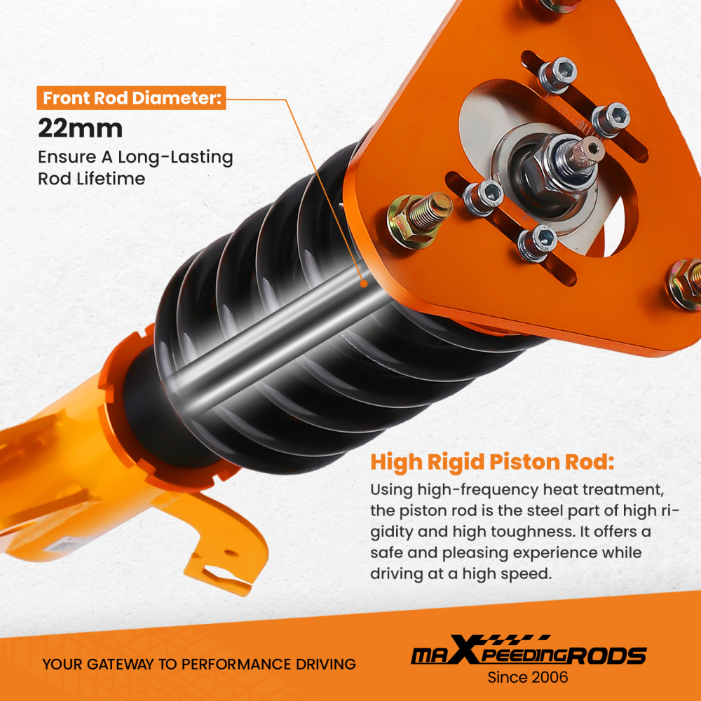 Lowering Shocks Coilovers Kits compatible for Toyota Celica compatible for FWD 90- 93 Adj. Height Struts