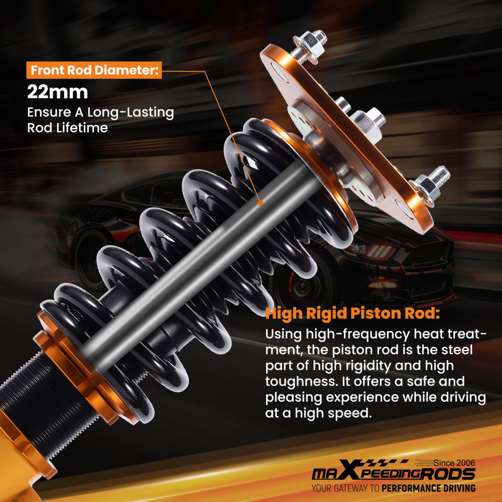 Racing Coilovers Kits compatible for Toyota Celica compatible for FWD 90 91 92 93 Adj. Height Shock Struts Lowering Kit