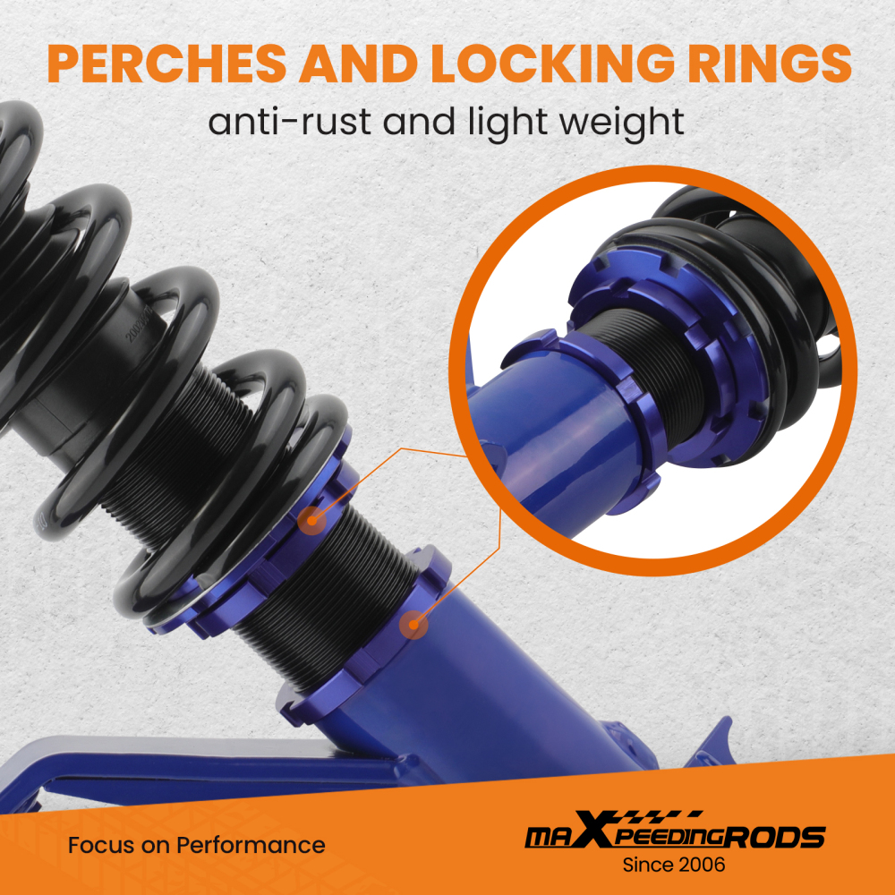 Coilovers Shock Struts Kit compatible for Honda Civic Coilover ES1 compatible for Honda Civic EU3 2001-05