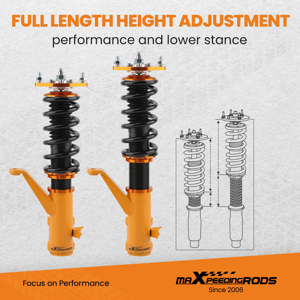 Compatible for Honda Civic EM2 2001 20-05 Coilovers Shock Absorber Set compatible for Honda Civic EM2 2001 20-05 Adjustable lowering kit