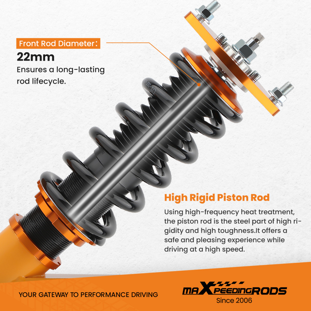 Compatible for Toyota Corolla E90 E100 E110 1988 - 1999 Adjustable Height Camber Suspension Kit Coilovers Lowering Kit