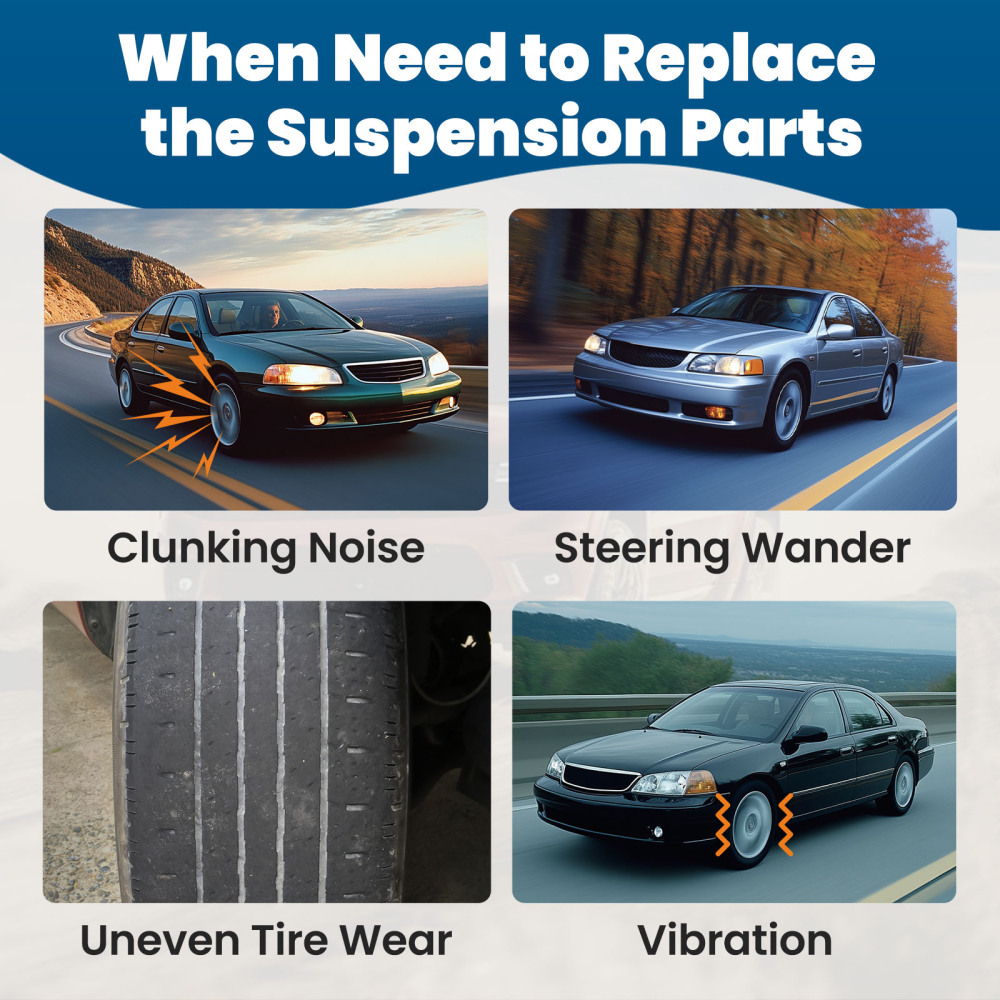 Full Coilovers Suspension Struts Kit + Sway Bar Link compatible for Honda Civic 2001-2005