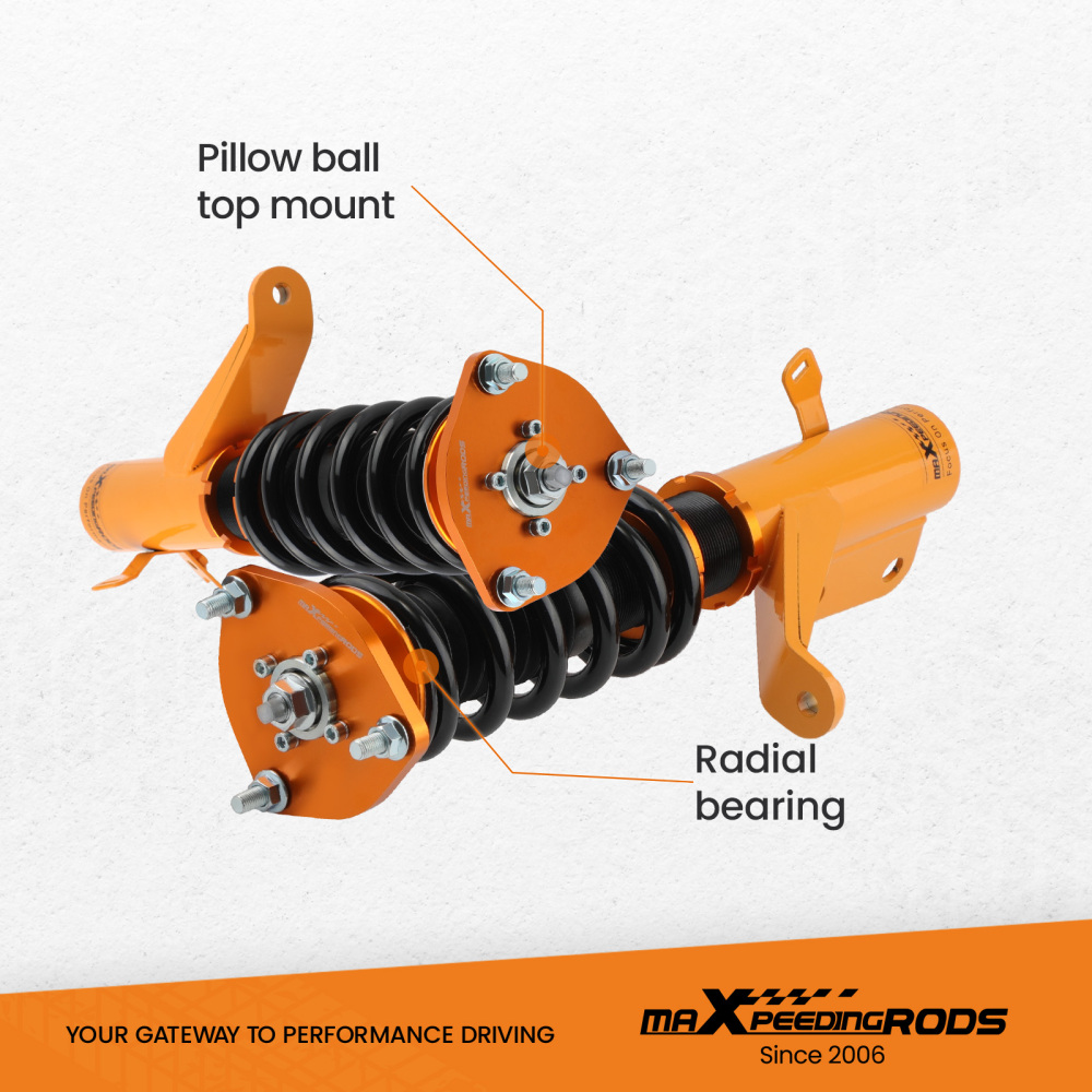 Full Coilovers Suspension Struts Kit + Sway Bar Link compatible for Honda Civic 2001-2005