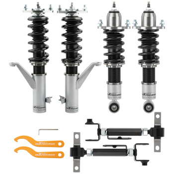 24 Way Damper CoiloversRear Control Camber Arms Kit compatible for Honda Civic 2001-2005