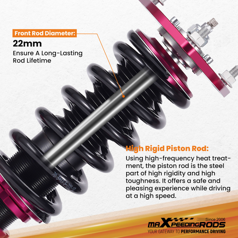 Full Coilovers Assembly Kit compatible for Honda Civic ES, ET 01-05 Coilover Shocks Struts