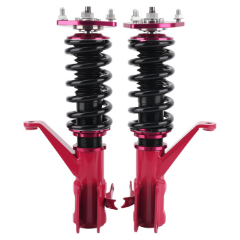 Compatible for Honda Civic 2001 2002 2003 2004 2005 Adjustbale Height Shock Strut Red Coilovers lowering kit