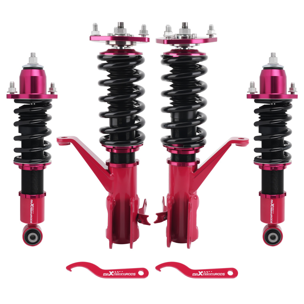 Amortiguadores traseros ajustables con resortes 01-2005 compatible para Honda Civic (EM2)