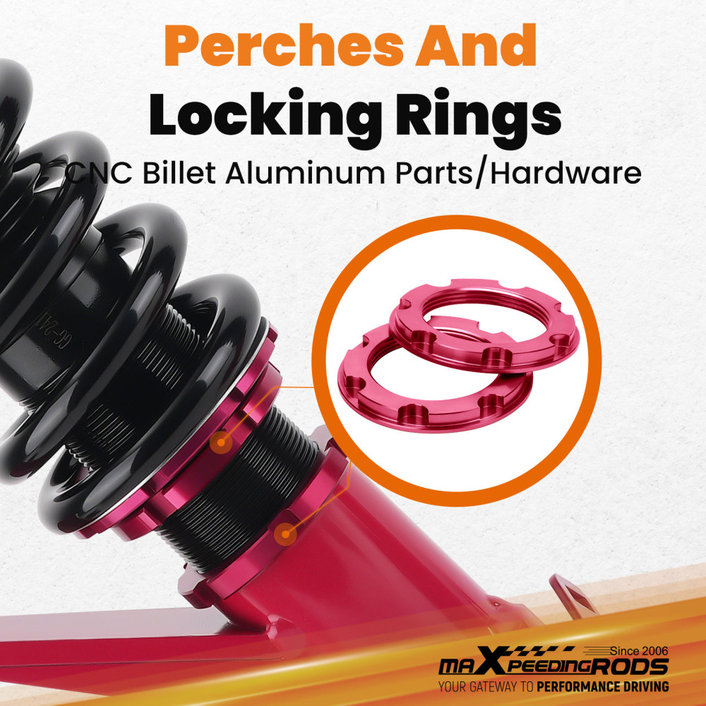 2002 compatible for Honda Civic 2001 2003 2004 2005 Adjustbale Height Shock Strut Red Coilovers