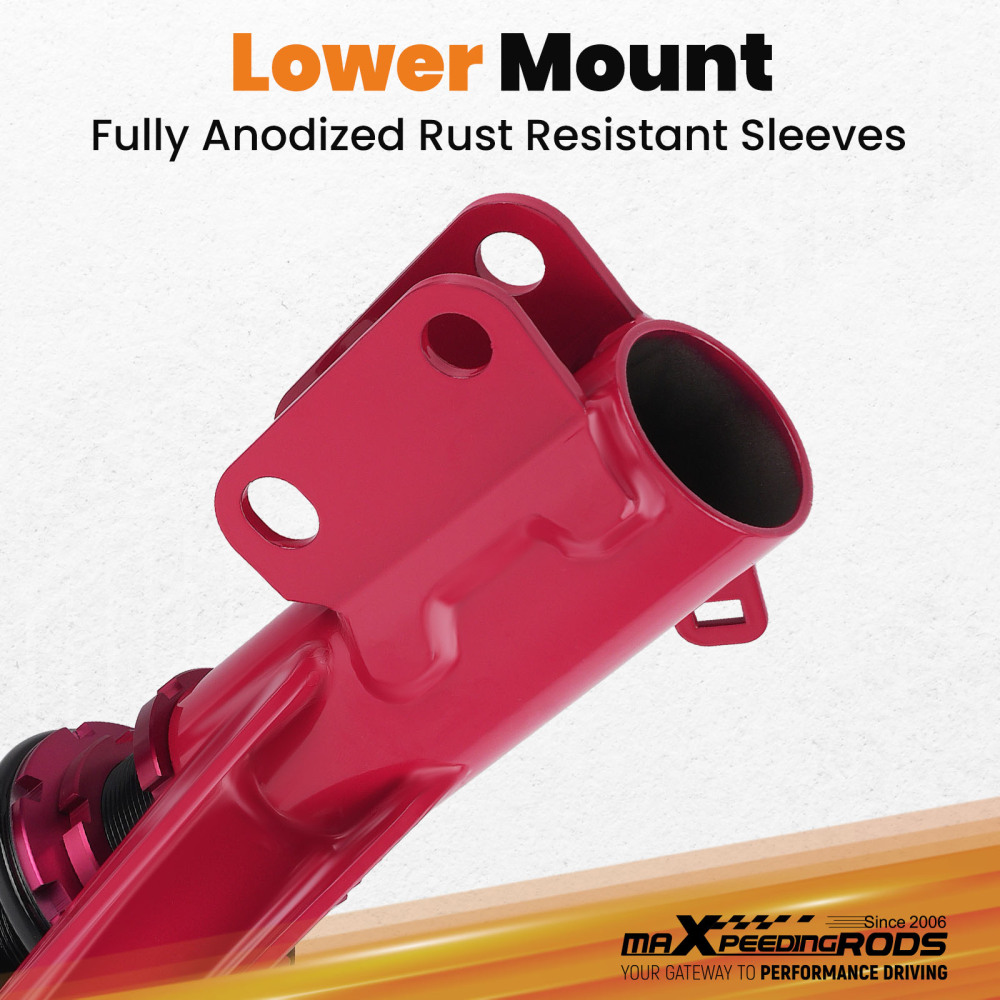 2002 compatible for Honda Civic 2001 2003 2004 2005 Adjustbale Height Shock Strut Red Coilovers