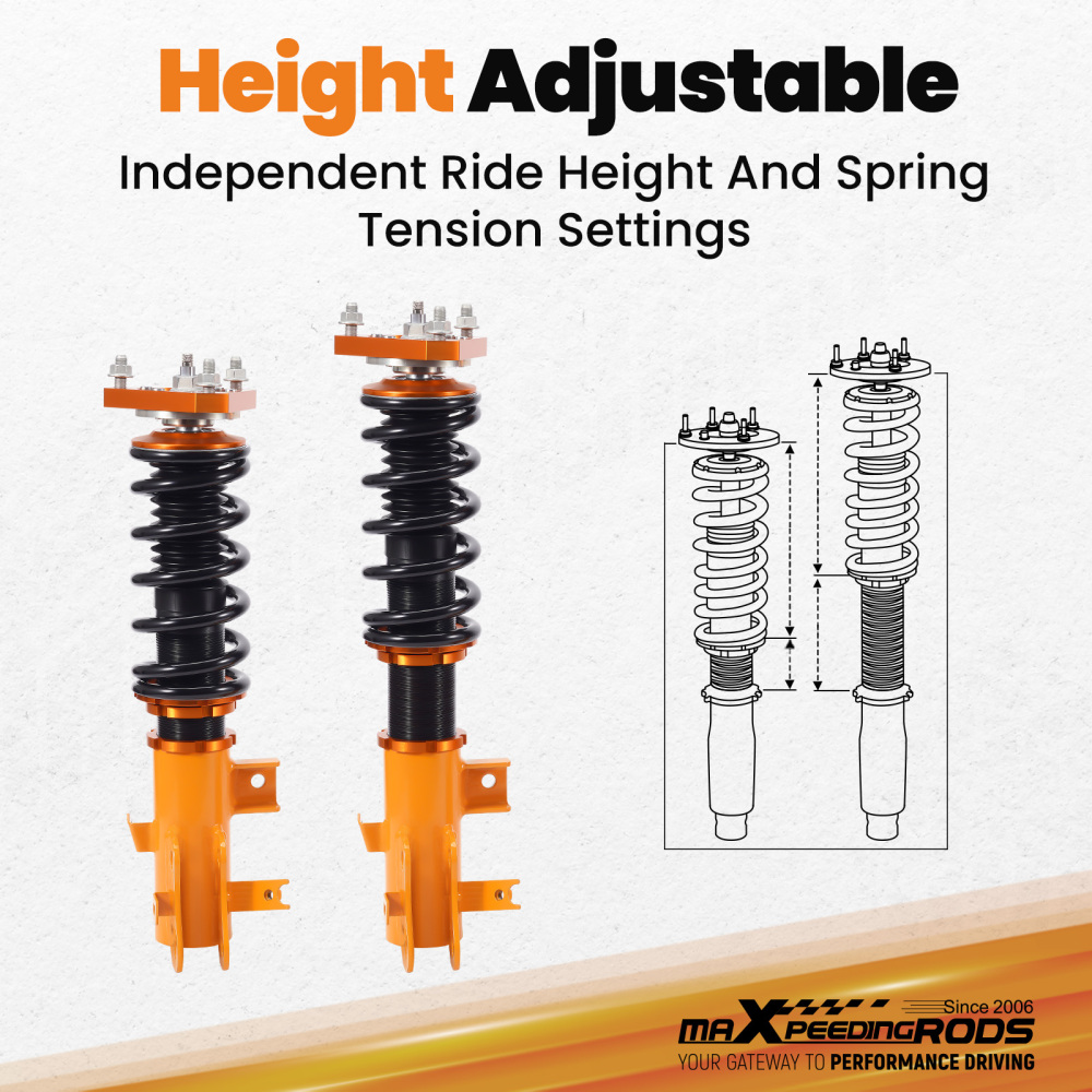 Coilover Shock+Spring+Camber 24 way compatible for Honda Civic 12-15 Si 12-13