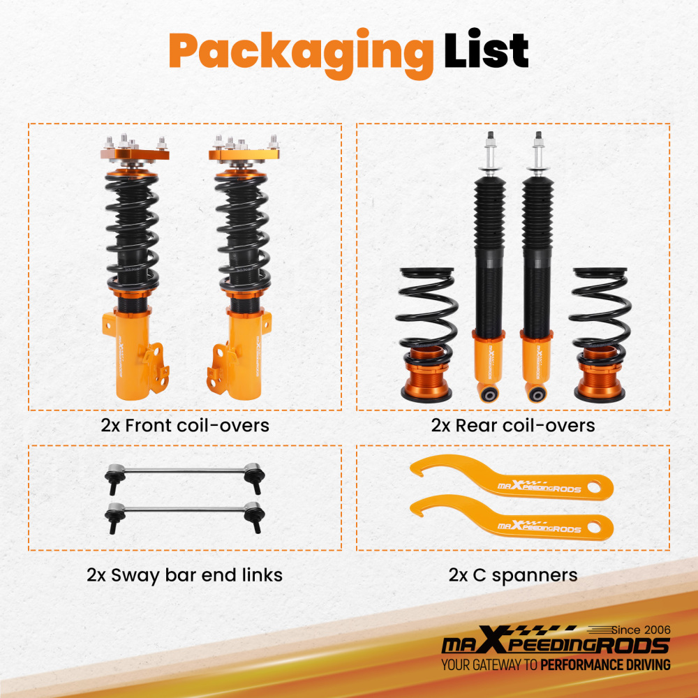 New Coilovers Kits compatible for Honda Civic 2012-2015 Si 2012-2013