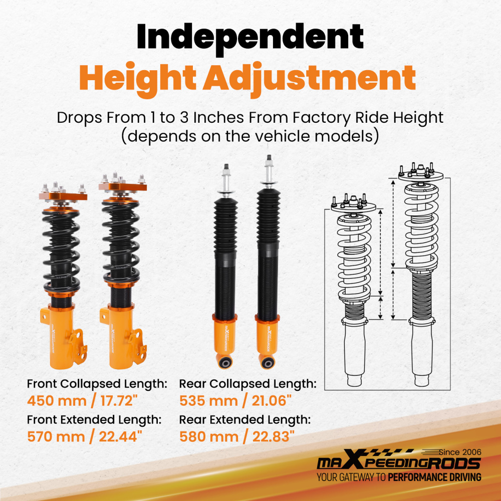 New Coilovers Kits compatible for Honda Civic 2012-2015 Si 2012-2013