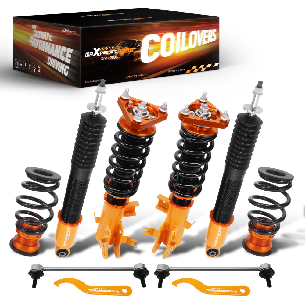 Compatible for Honda Civic 2012-2015 Si 2012-2016 Only Adj Height Shocks New Coilovers Kits Lowering Kit