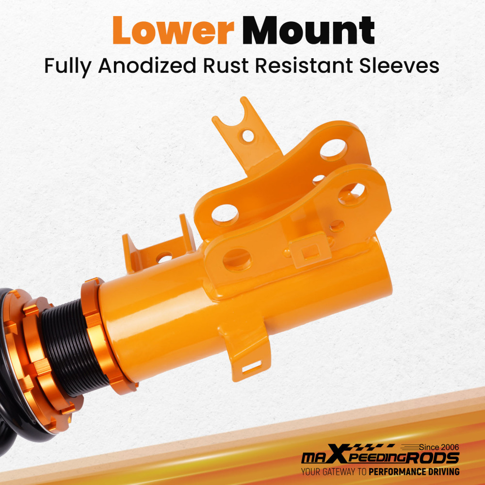 Compatible for Honda Civic 2012-2015 Si 2012-2016 Only Adj Height Shocks New Coilovers Kits Lowering Kit