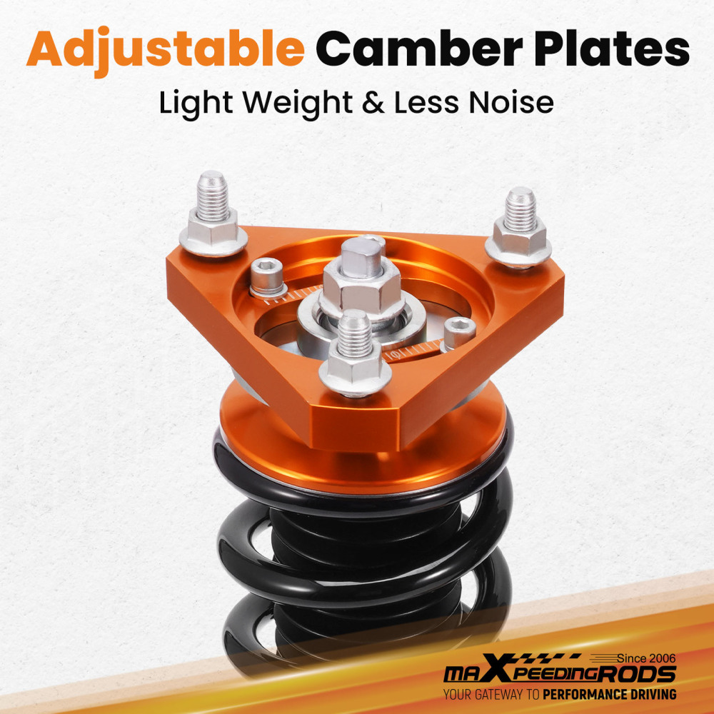 Compatible for Honda Civic 2012-2015 Si 2012-2016 Only Adj Height Shocks New Coilovers Kits Lowering Kit