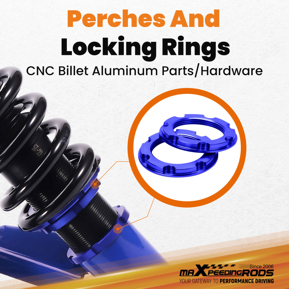 Street Coilover System compatible for Honda Civic DX EX GX HX LX Si 01-05 Aluminum