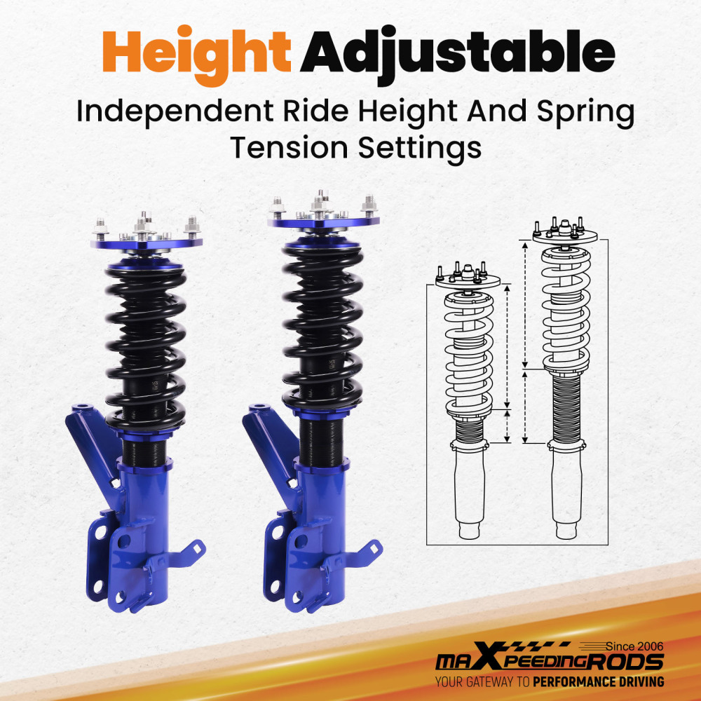 Street Coilover System compatible for Honda Civic DX EX GX HX LX Si 01-05 Aluminum