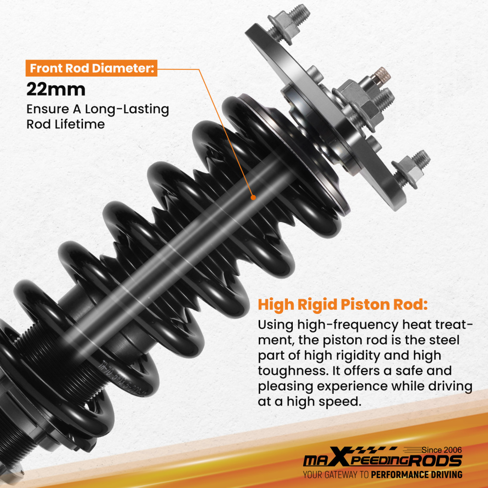 Compatible for Honda Civic Si EM2 RSX DC5 24 Ways Adj. Damper Coilovers Coilover Struts kit 
